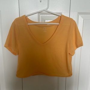 Pacsun Basics Cropped Mustard t-shirt